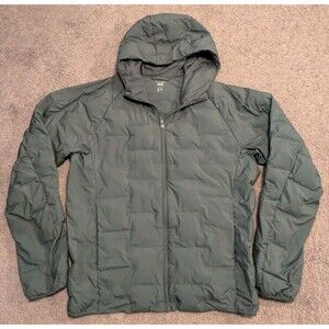 Uniqlo Pufftech Parka Puffer Jacket Green 470118 Men's Medium